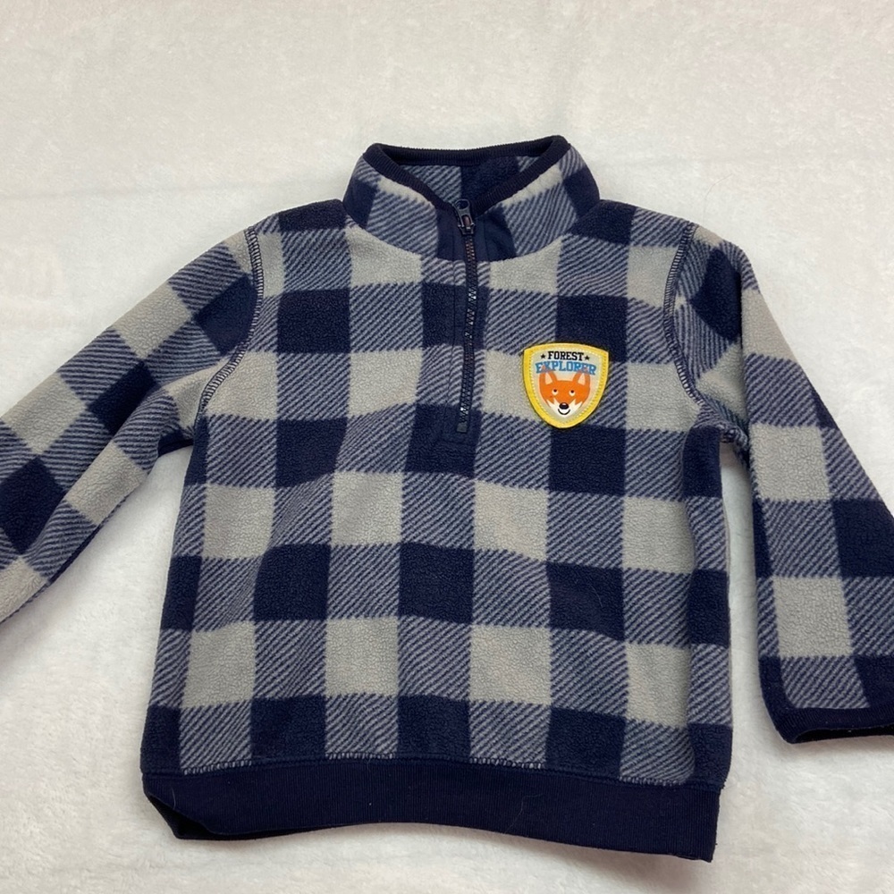 Child of Mine Made by Carters 1/4 Zip Polyester Fleece-like Jacket Size 18 M